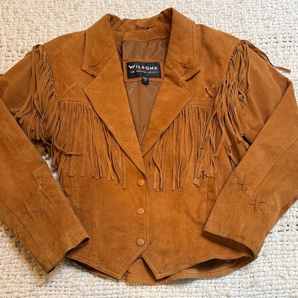 Wilsons Leather Jackets & Blazers - Vintage Wilson’s Leather Suede Fringe Western Jacket